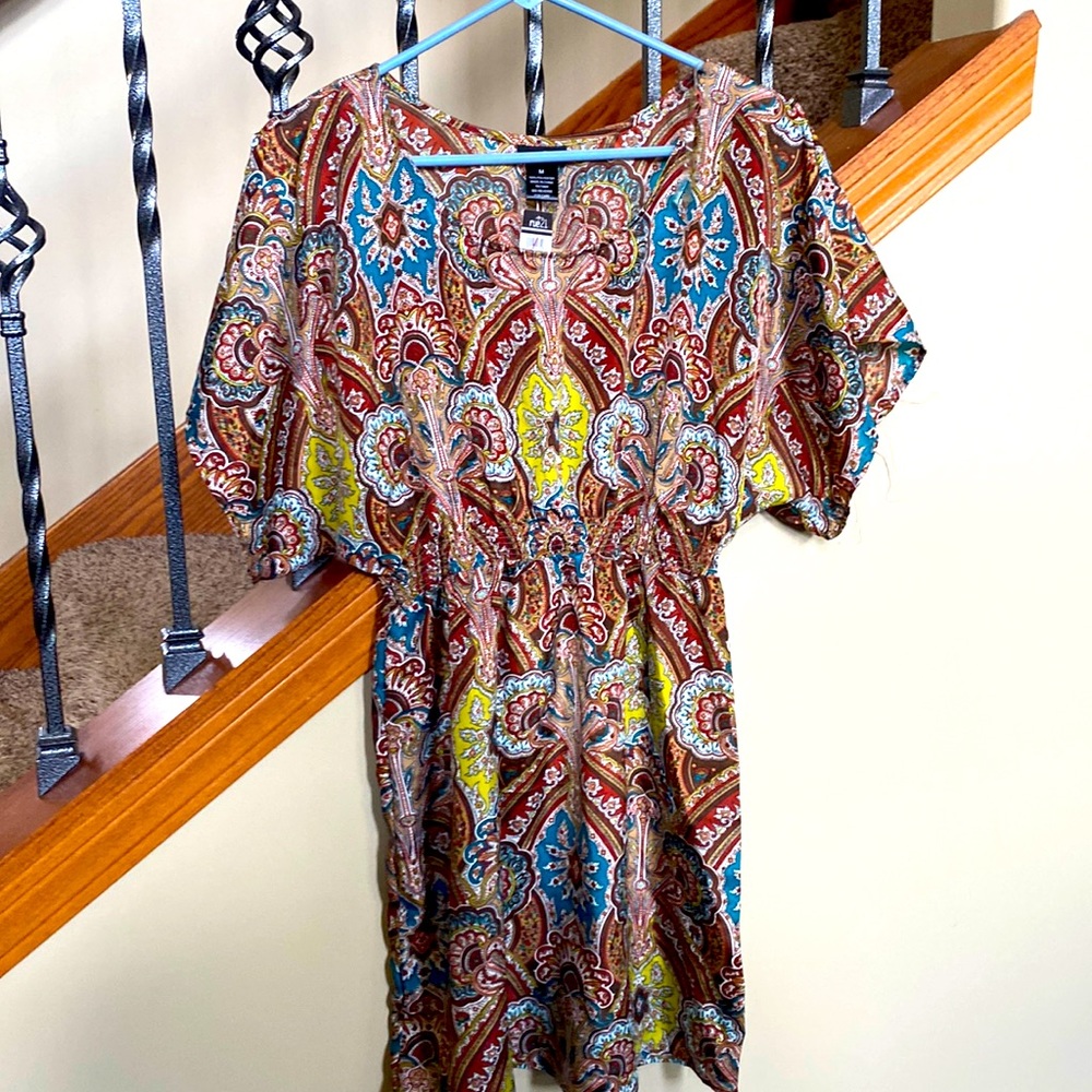 Swim coverup satin dress